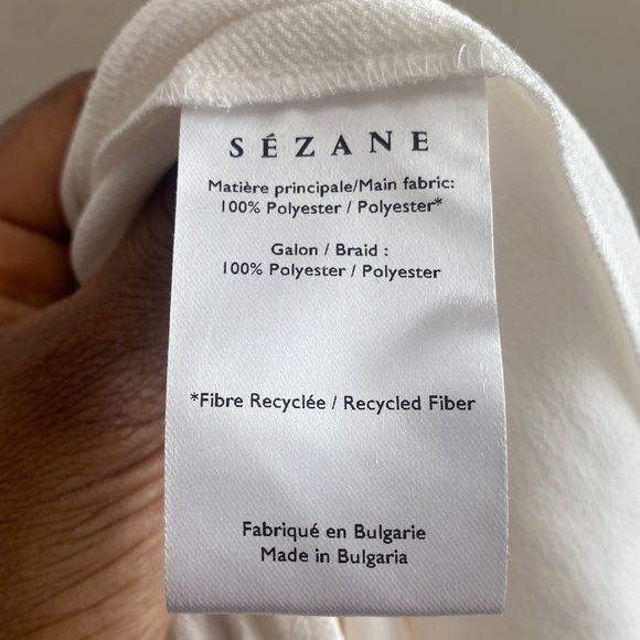 Sezane Jazz Blouse Long Sleeve in Ecru Size 4 NWT - Picture 3 of 11